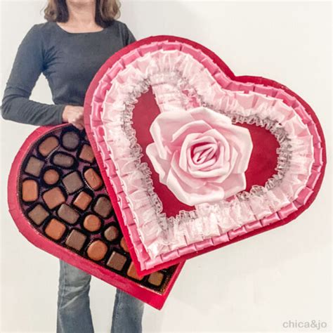 baking in a metal tin heart candy box for crafts|valentine candy box ideas.